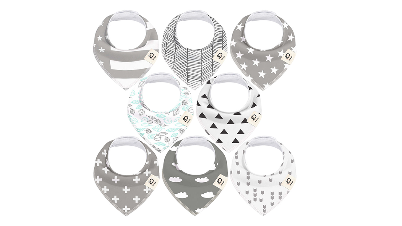 Baby Bandana Bibs – Premium 100% Cotton (pattern)