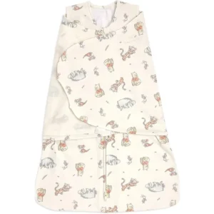 Our facility guarantees that all production is technically capable of passing 2026 GOTS and OEKO-TEX audits for this 100% cotton baby sleep sack featuring a warm ivory vintage repeat print. OEM, ODM, and Customized branding ready.