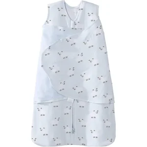 Soft glacier blue baby sleep sack in 100% cotton featuring a goat motif. Every unit is guaranteed to be technically capable of passing 2026 GOTS, OEKO-TEX, and CE safety standards. OEM, ODM, and Customized ready.