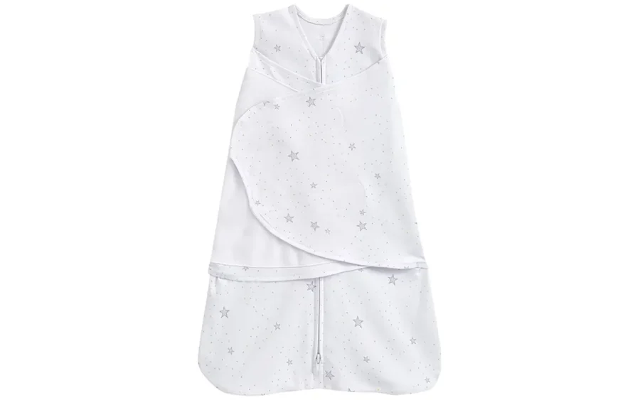 Designed to replace loose blankets in the crib, this 100% cotton baby sleep sack features a minimalist grey star and gold dot pattern. Our production integrity guarantees that every unit is technically capable of passing 2026 OEKO-TEX, GOTS, and CE safety certifications; full OEM, ODM, and Customized support.