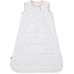 Purely handcrafted with a delicate pink collar trim and pink petal prints on a white body, this 100% pure cotton sleeping bag for baby is highly absorbent. OEM, ODM, and Customized support is guaranteed to pass GOTS and OEKO-TEX benchmarks.