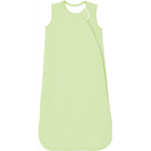 A fresh light green shade gives this sleeping bag for baby a bright and clean appearance. The sleeveless cut and smooth side zipper make this baby sleeping bag tog easy for daily use. Made from 100% cotton, it is breathable, absorbent, and gentle on delicate skin. Custom development and private label solutions are available, with production designed to meet OEKO-TEX and GOTS standards.