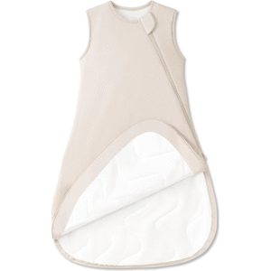 Warm Taupe tones define a minimalist, purely handcrafted sleeping bag for baby emphasizing 100% cotton softness and high absorbency. Professional OEM, ODM, and Customized services come with a guarantee to pass GOTS and OEKO-TEX certifications.