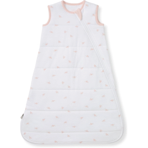 Purely handcrafted with a delicate pink collar trim and pink petal prints on a white body, this 100% pure cotton sleeping bag for baby is highly absorbent. OEM, ODM, and Customized support is guaranteed to pass GOTS and OEKO-TEX benchmarks.