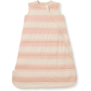Horizontal Pink and Cream stripes on a quilted 100% cotton base ensure this sleeping bag for baby is guaranteed to pass GOTS and OEKO-TEX safety standards. We offer dedicated OEM, ODM, and Customized support.