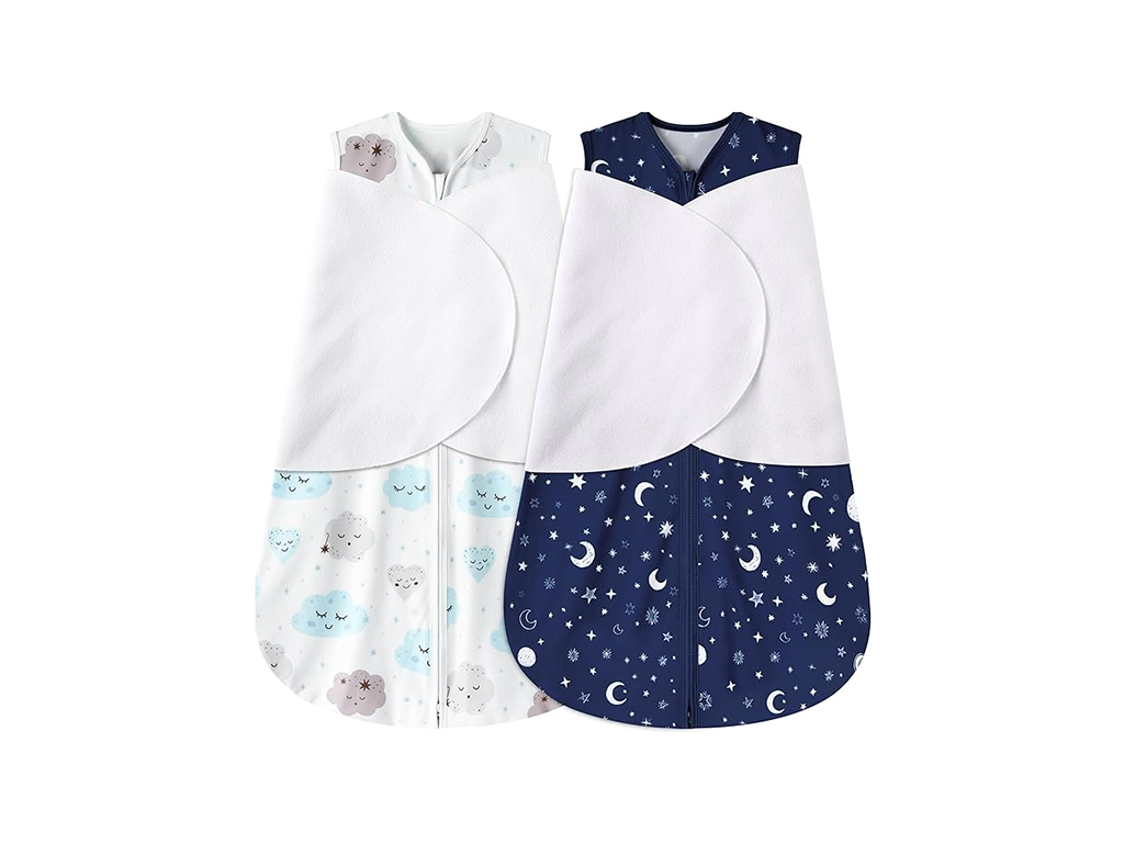 Designed to soothe the startle reflex, this transition sleep sack baby features adjustable wings and a dreamy celestial print. We provide OEM, ODM, and customized B2B services with guaranteed GOTS and OEKO-TEX compliance.