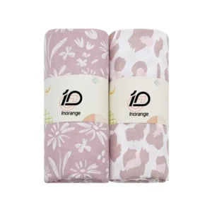 Sophisticated blanket for baby in mauve, featuring romantic floral blooms and coordinating abstract petal textures. Soft, breathable, and highly absorbent for skin safety. Capable of 2026 OEKO-TEX/GOTS via OEM/ODM.
