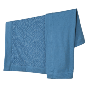 Prussian Blue Organic Pure Blanket features the classic waffle-grid texture shown in Image 7, delivering a sophisticated crochet baby blanket aesthetic. Hand-finished from 100% organic cotton, this essential blanket for baby provides superior dimensional stability and is guaranteed to pass 2026 OEKO-TEX & GOTS protocols. Direct OEM, ODM, and customized services are available.
