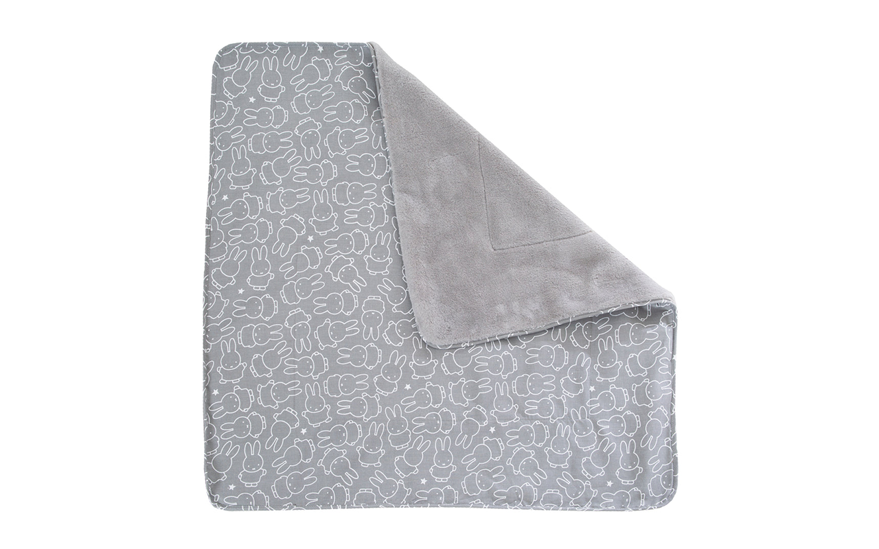 2-Sided Baby Blanket: 1x Super Soft, Warm & Fluffy, 1x 100% Cotton-rabbit