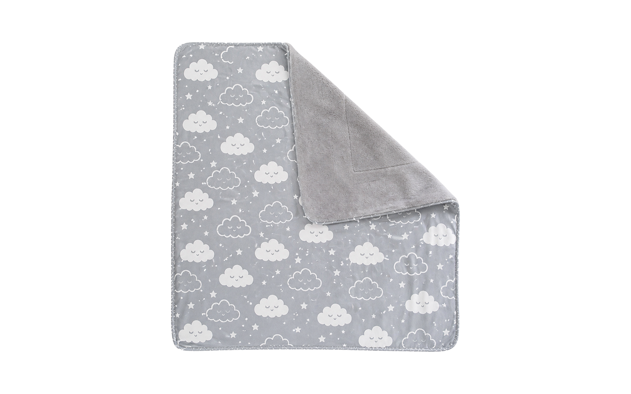 This double-sided 100% pure handcrafted cotton blanket features a quiet cloud motif. Engineered for unrivaled softness and rapid absorbency, the production guarantees compliance with 2026 OEKO-TEX & GOTS. Standard OEM, ODM, and customized services are available.