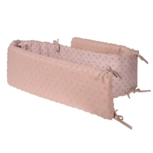 This Soft Pink baby bumper provides essential cushioned support with a quilted 100% organic cotton finish. Guaranteed technically capable of passing 2026 OEKO-TEX/GOTS; full OEM, ODM, and Customized support.