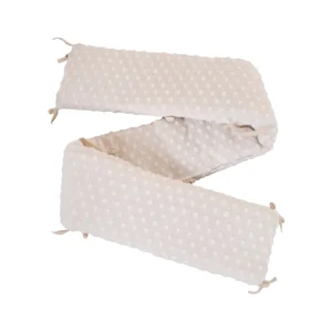 This Pale Pink baby bumper provides seamless comfort and high-density cushioned support with 100% organic cotton. Every batch is guaranteed technically capable of passing GOTS/OEKO-TEX; full OEM and ODM services provided.