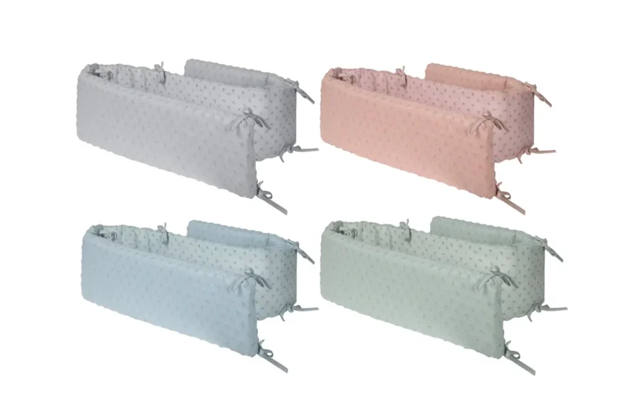 Dot Matrix Organic Cotton Bed Bumper