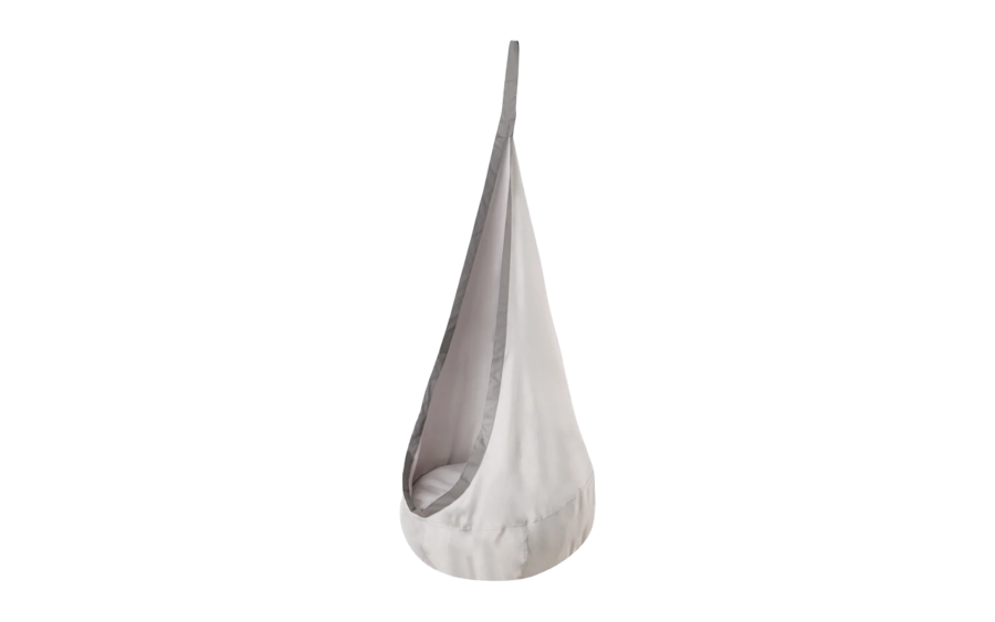 This ergonomic children hanging bag seat combines a comforting teardrop design with certified non-toxic fabrics. Featuring a supportive inflatable cushion, it delivers structural safety and sensory comfort for global B2B nursery brands.