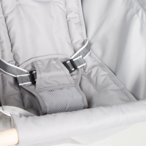 Our 2-in-1 Baby Hanging Swing Seat features a heavy-duty 5-point safety harness integrated into a durable 100% polyester canvas seat. This wholesale design utilizes premium solid hardwood components.
