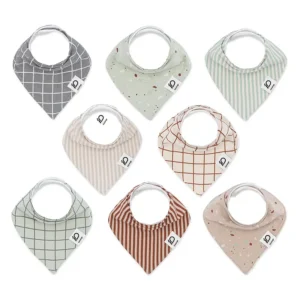 Colors and prints include charcoal grid, sage terrazzo, mint stripes, parchment stripes, rust grid, forest grid, coffee stripes, and desert terrazzo. Highly absorbent 100% cotton and purely handcrafted skill are guaranteed to pass GOTS and OEKO-TEX via OEM, ODM, and Customized services.