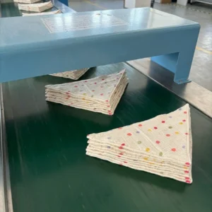 Rigorous Quality Control and Finishing Process includes high-sensitivity needle detection eliminating contamination risks. Advanced detection equipment verifies product safety. OEM/ODM manufacturing from professional Chinese B2B baby textile factory ensuring infant safety.