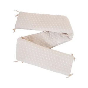 This Pale Pink baby bumper provides seamless comfort and high-density cushioned support with 100% organic cotton. Every batch is guaranteed technically capable of passing GOTS/OEKO-TEX; full OEM and ODM services provided.