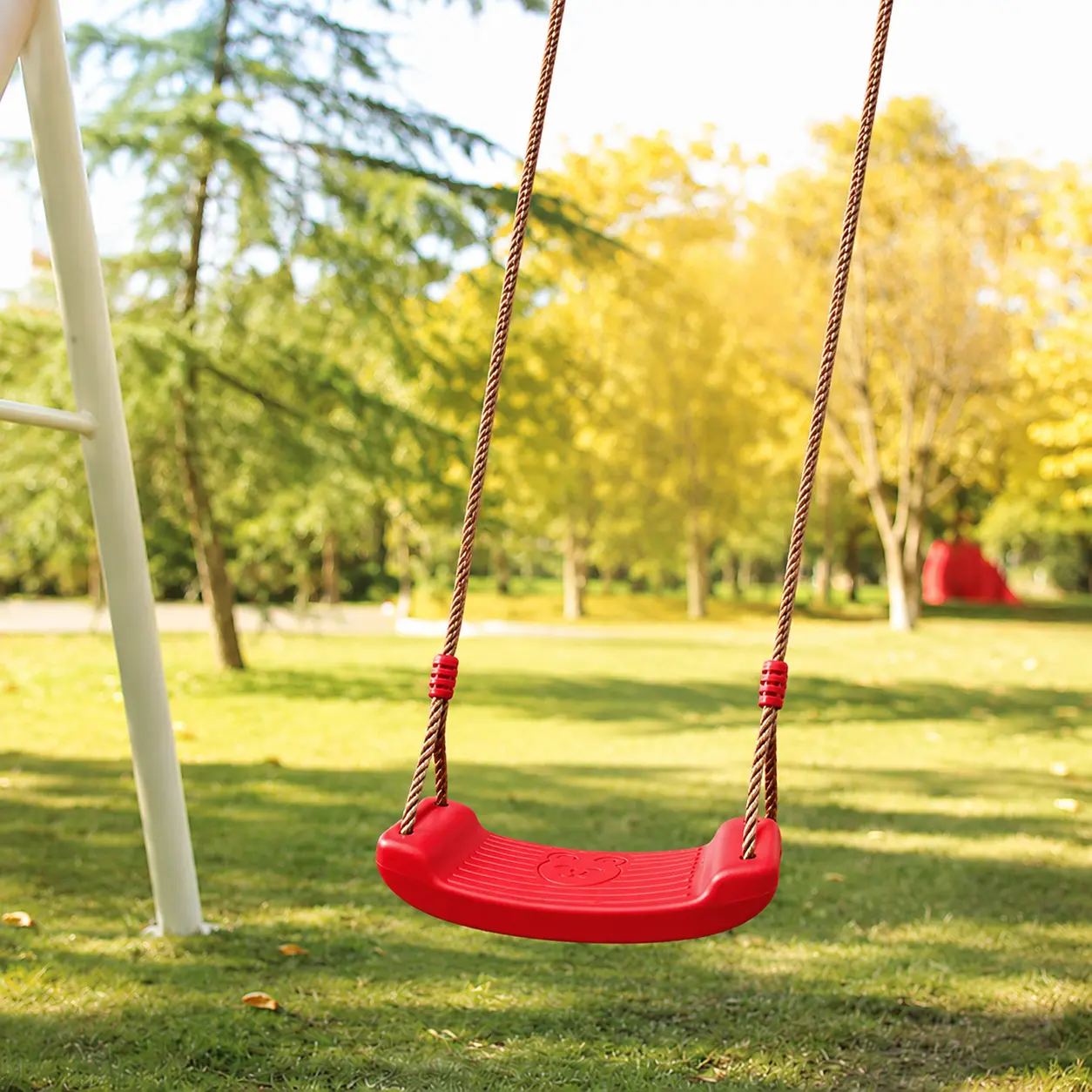Our Premium HDPE Kids Swing Series features customizable, charming patterns on an ergonomic curved board. Our colorful retail display directly supports full OEM/ODM branding flexibility for global toy distributors.
