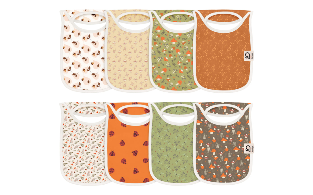 Haven Patterned Drool Bibs are a high-volume 100% organic cotton solution engineered for rapid moisture absorption. As a leading bibs for baby manufacturer, we guarantee each batch can pass 2026 OEKO-TEX & GOTS certifications. Our facility provides scalable OEM, ODM, and customized services for global distributors seeking the best baby bibs with verified safety.