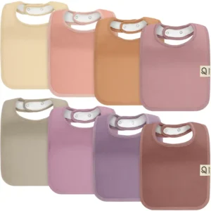 Our Meadow Collection Drool Bibs – Solid feature multi-layered ultra-absorbent structures. Our product offers tailored options for adorable graphic printing and custom private label embroidery.