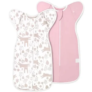 Whimsical pink bunnies and floral patterns define this highly absorbent 100% cotton sleep sack baby. Our factory provides comprehensive OEM/ODM/Customized services, with a guarantee that all products pass GOTS and OEKO-TEX safety tests.