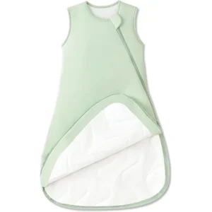 Gentle Seafoam Green offers a serene, organic aesthetic appeal for a purely handcrafted 100% cotton sleeping bag for baby. Specialized OEM, ODM, and Customized workflows are provided, with all production guaranteed to pass GOTS and OEKO-TEX Standard 100.