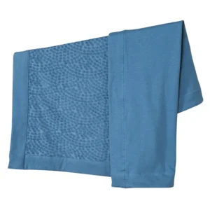 Prussian Blue Organic Pure Blanket features the classic waffle-grid texture shown in Image 7, delivering a sophisticated crochet baby blanket aesthetic. Hand-finished from 100% organic cotton, this essential blanket for baby provides superior dimensional stability and is guaranteed to pass 2026 OEKO-TEX & GOTS protocols. Direct OEM, ODM, and customized services are available.