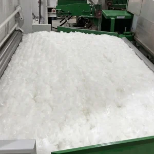 Carding and Lapping Process produces uniform, fluffy fiber web with consistent density distribution. High-quality carded fiber preparation demonstrates manufacturing excellence. OEM/ODM manufacturing from professional Chinese B2B baby product factory.