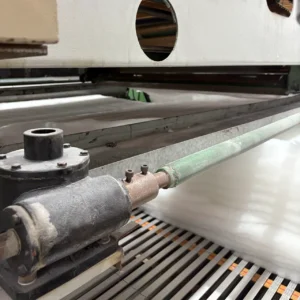 Carding and Lapping Process begins with vibratory chute feed system providing uniform fiber flow. Precision vibration and airflow control ensure stable material introduction. OEM/ODM manufacturing from professional Chinese B2B baby product factory.