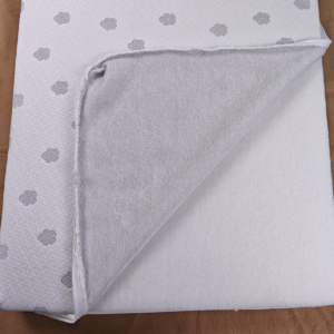 Our finished premium cover showcases an open zipper configuration that reveals the clean, hidden inner edge-binding and a precise, custom fit over the core. We offer an array of specialized textiles—including elegant jacquard fabric layouts with custom patterns—to effortlessly elevate product value for the high-end retail market.