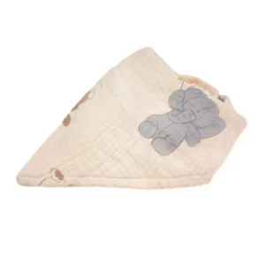 Complete Forest Friends baby bibs showcase featuring whimsical woodland animals and premium muslin construction. Triangular design with optimal coverage for 0-24 months. OEM/ODM solutions from professional Chinese baby textile manufacturer.