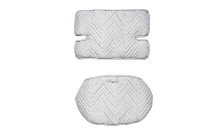 2-piece baby high chair seat reducer set perfectly adapts to different age stages with upper lumbar support pad and lower seat cushion design. Features high-elasticity filling and micro-pore breathable technology to prevent heat accumulation. We provide complete OEM customization solutions, allowing adjustments from pattern design, material selection to functional testing.
