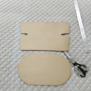 Engineered ergonomic cushion design featuring contoured back support and anatomical seat shape. Professional cutting ensures precision fit and optimal comfort. OEM/ODM solutions from professional Chinese B2B baby textile manufacturer for custom designs.