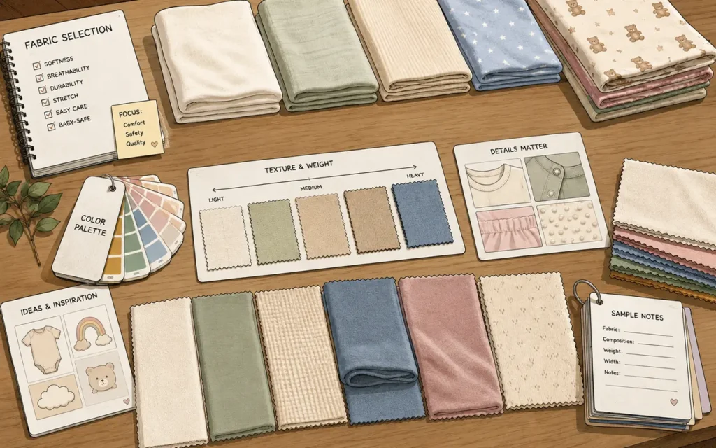 We provide comprehensive fabric selection guidance helping you choose optimal materials. Our consultation addresses comfort, durability, safety compliance, and cost-effectiveness ensuring your product choices align with market positioning and customer expectations.