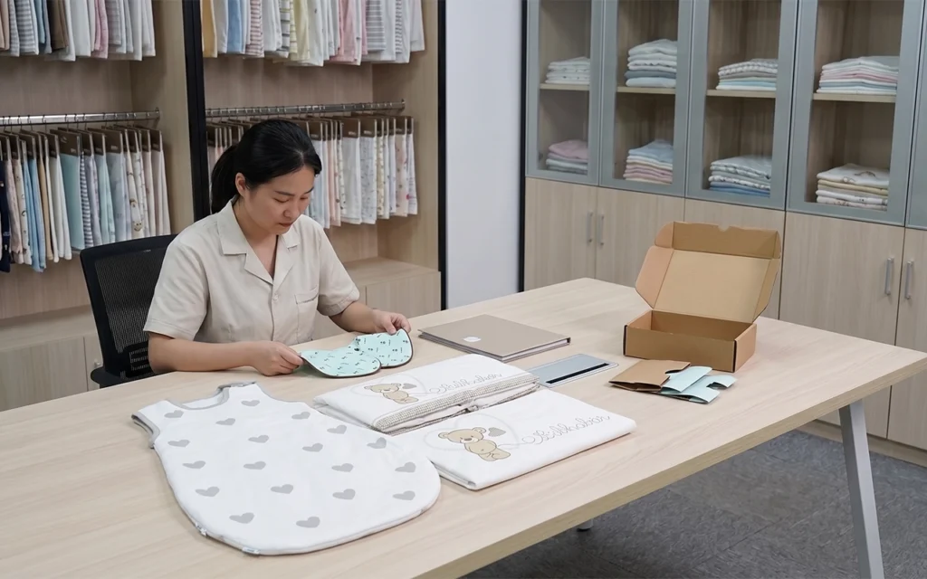 We confirm samples, fabrics, labels, packaging, and product details before production. Our China OEM/ODM baby textile factory brings 40+ years of custom and private label experience for global brands.