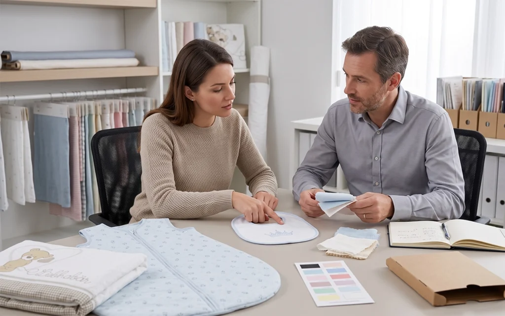 We work directly with brands to select fabrics, colors and details for private label baby products. Our Hangzhou, China OEM/ODM baby textile factory brings 40+ years of custom manufacturing expertise.