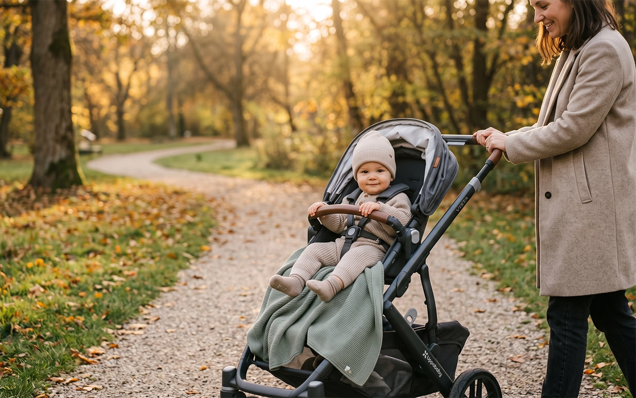 Our sage cotton knitted baby blanket offers soft, textured warmth for daily stroller walks on cooler days, made by our Hangzhou OEM/ODM baby textile factory with 40+ years of manufacturing experience.