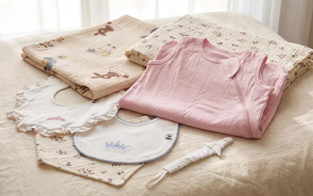 We help new B2B brands develop a focused baby product collection with sleep sacks, blankets, bibs, and pacifier clips at our Hangzhou, China OEM/ODM factory with 40+ years of manufacturing experience.